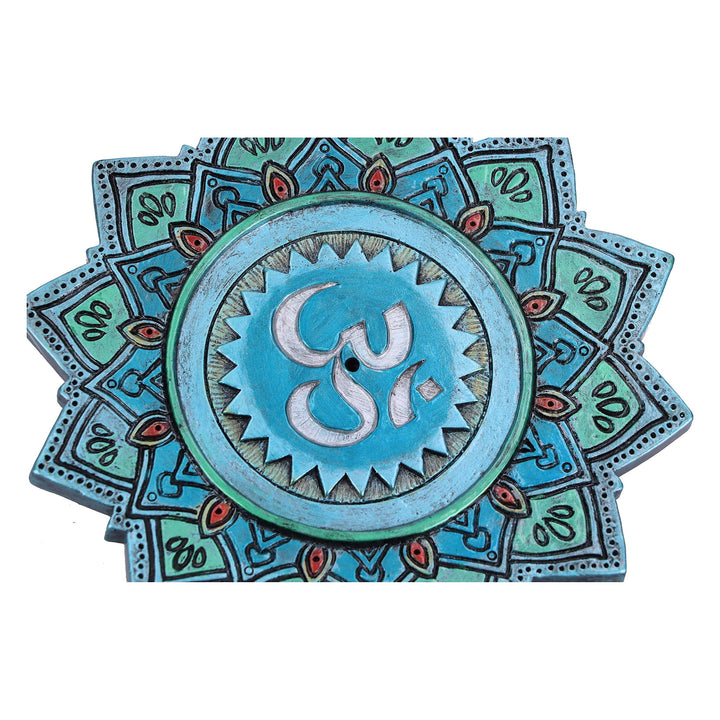 Set of 4 Om Sacred Sound Hindu Symbol ShabdaBrahman Incense Stick Burner 13.5cm