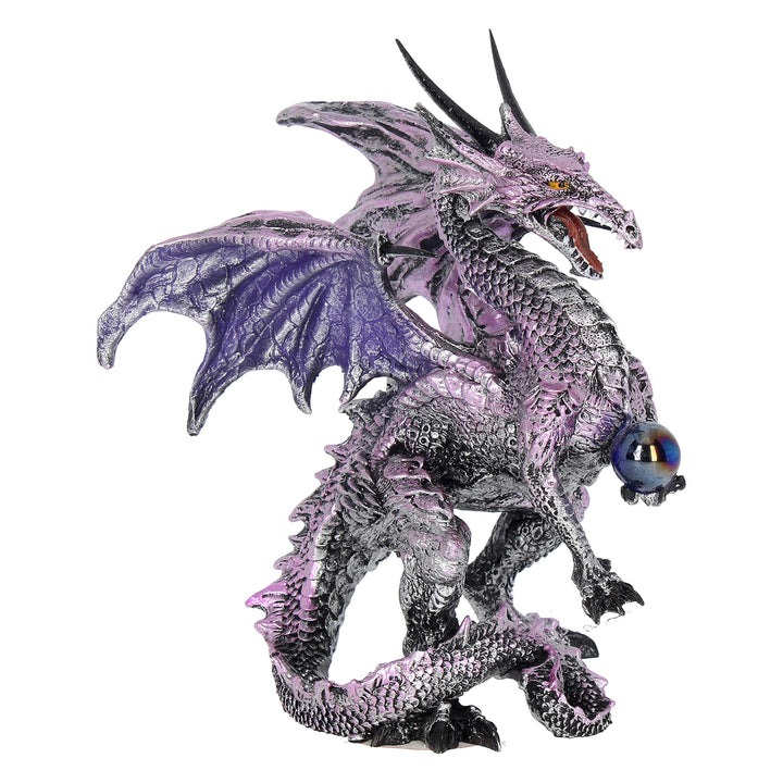 Purple Dragon Protector Fantasy Figurine 14.5cm