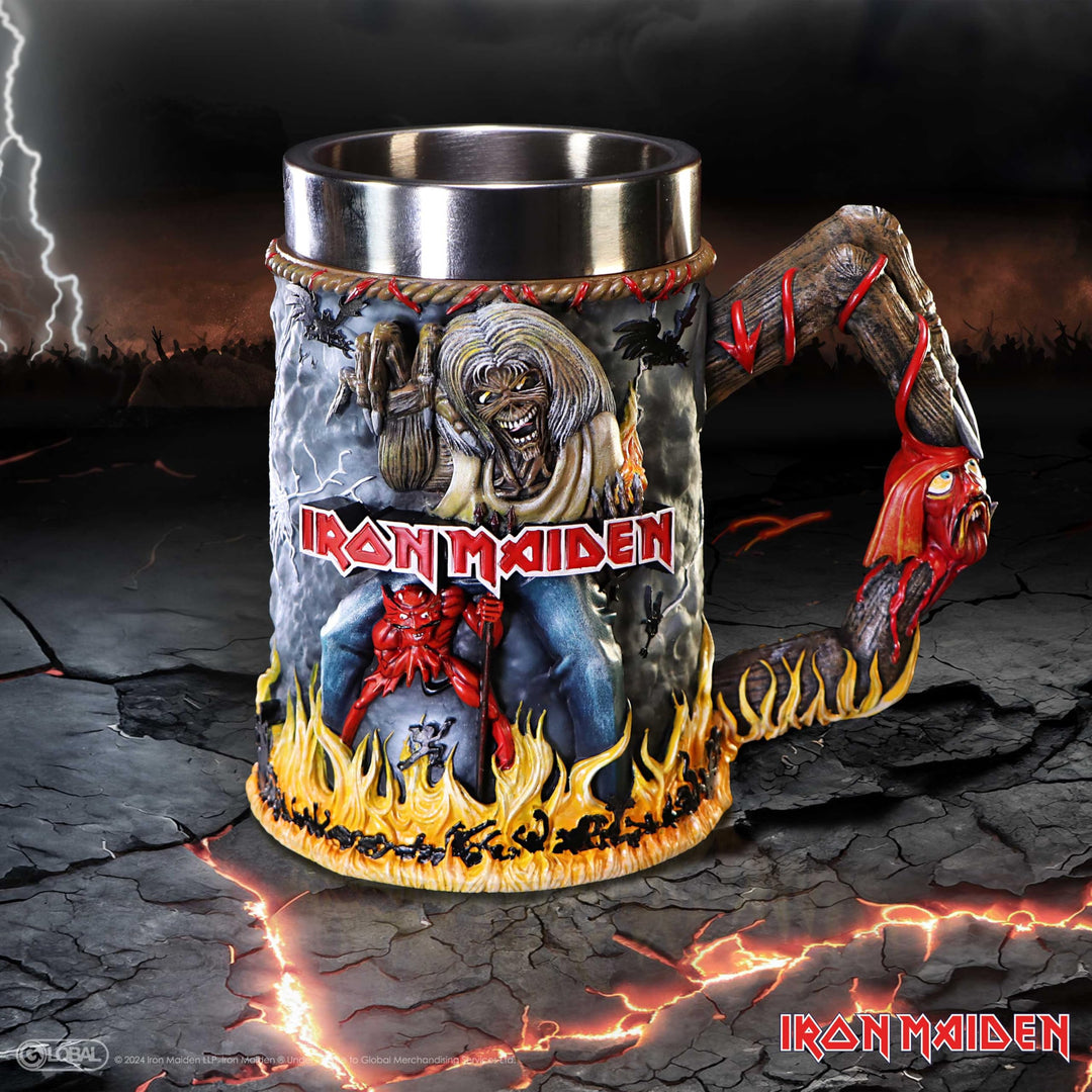 Iron Maiden The Number of Beast Album Tankard 16cm Officially Licensed