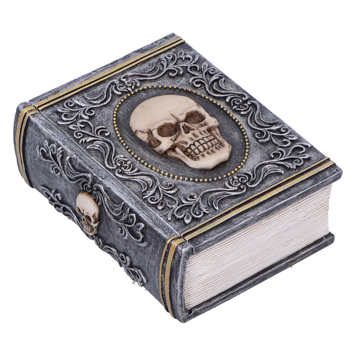 Grimoire Treasure Skull Book Box 11cm
