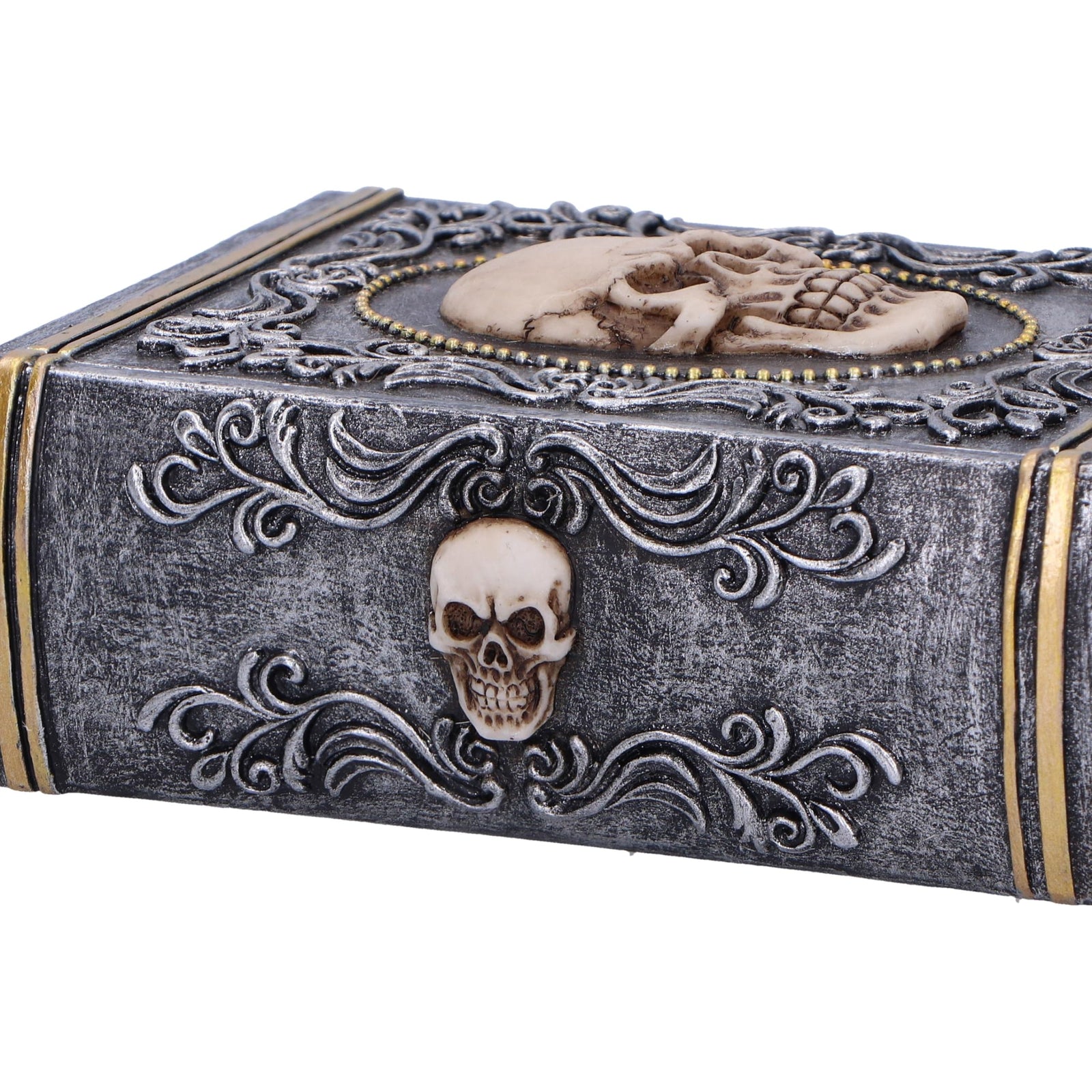 Grimoire Treasure Skull Book Box 11cm 2