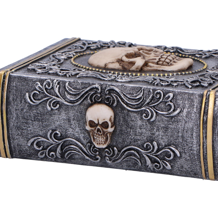 Grimoire Treasure Skull Book Box 11cm