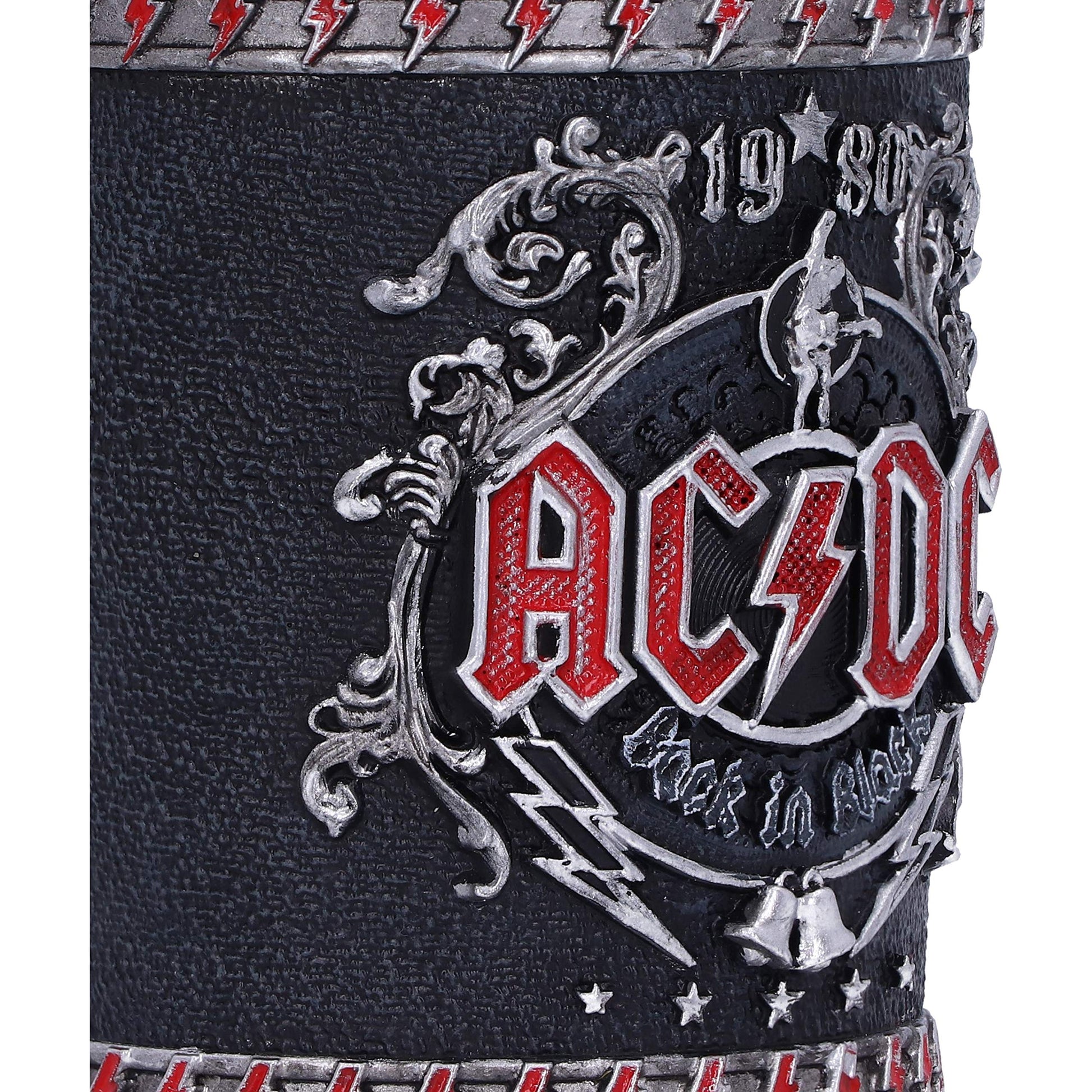 ACDC Back in Black Shot Glass 8.5cm Officially Licensed 6