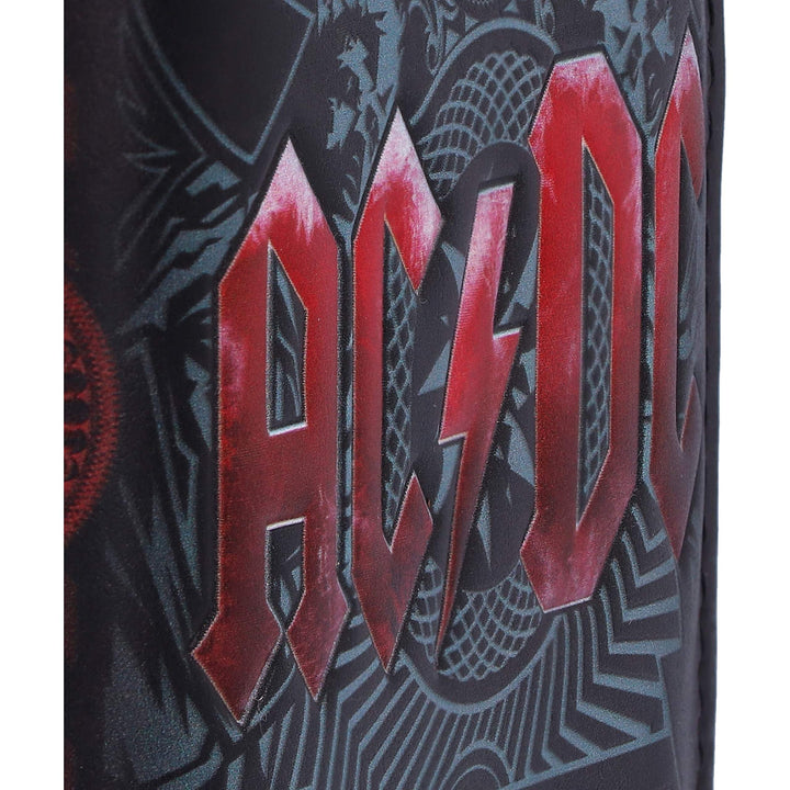 ACDC Black Ice Album Embossed Purse Wallet 18.5cm Officially Licensed