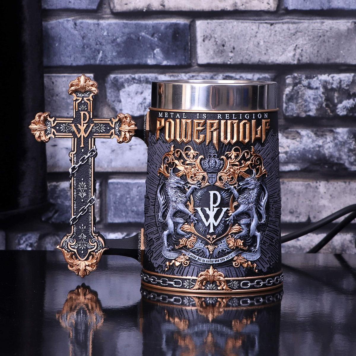 Powerwolf Metal is Religion Rock Band Tankard 15.5cm Officially Licensed 8