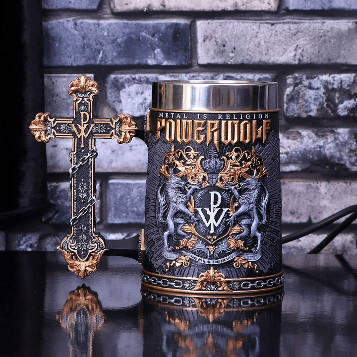 Powerwolf Metal is Religion Rock Band Tankard 15.5cm Officially Licensed