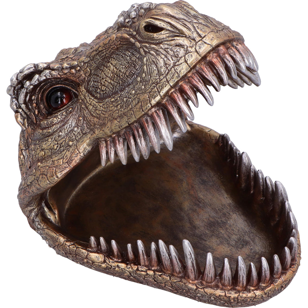 Metallic Tyrannosaurus Rex Head Trinket Dish 24cm
