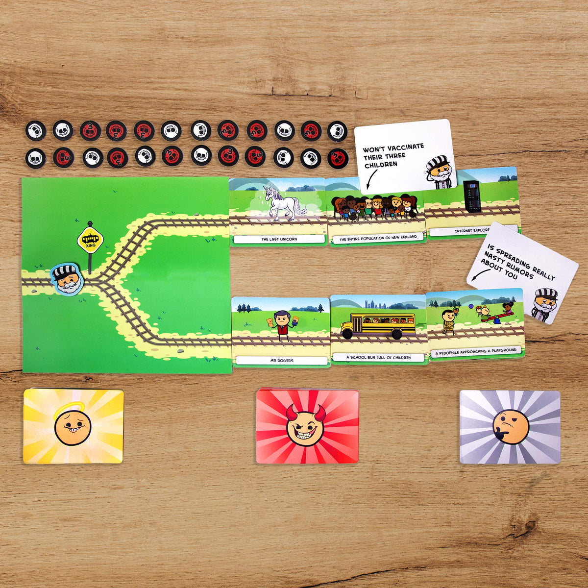 Trial by Trolley Board Game by Skybound 6