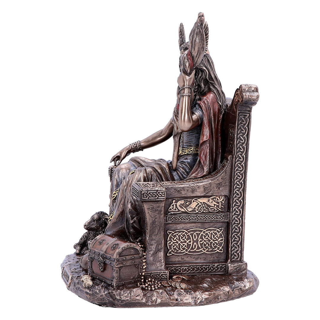 Bronze Frigga Goddess of Wisdom Norse Leader Ornament 19cm