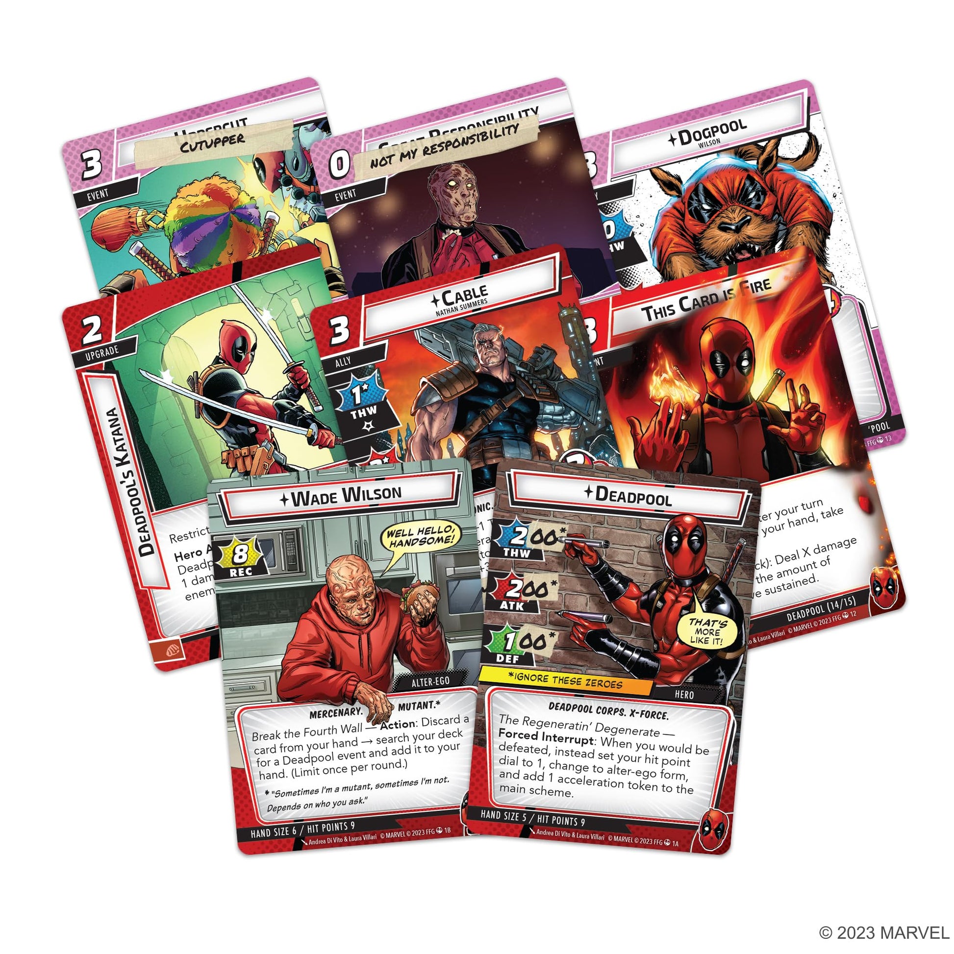 Marvel Champions The Card Game Deadpool EXPANDED HERO PACK - Superhero Strategy Game, Cooperative Game for Kids and Adults, Ages 14+, 1-4 Players, 45-90 Minute Playtime, Made by Fantasy Flight Games 2