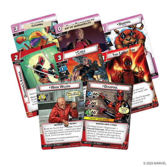 Marvel Champions The Card Game Deadpool EXPANDED HERO PACK - Superhero Strategy Game, Cooperative Game for Kids and Adults, Ages 14+, 1-4 Players, 45-90 Minute Playtime, Made by Fantasy Flight Games 2