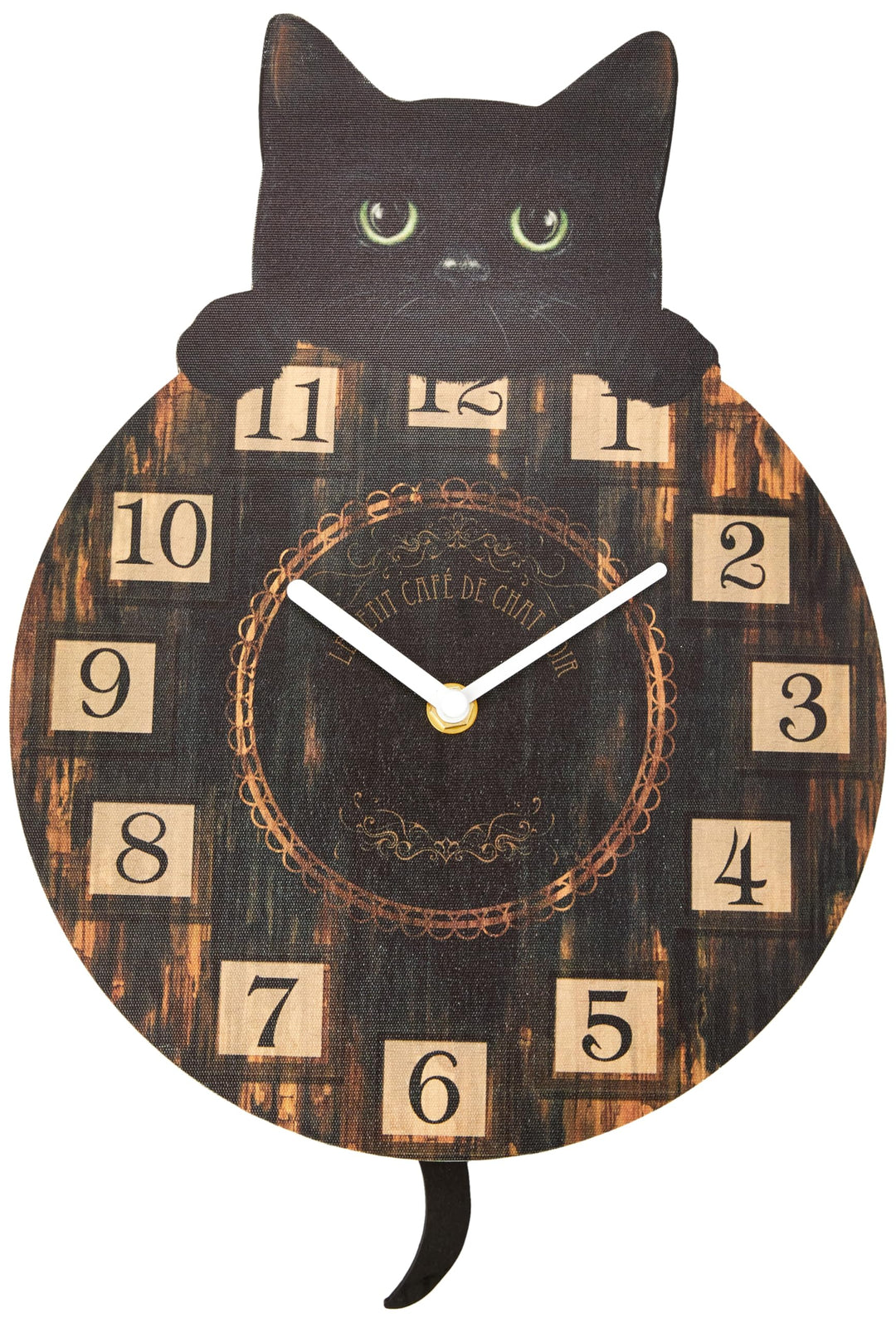 Kitten Tickin Cat Pendulum Clock Tickin 32cm