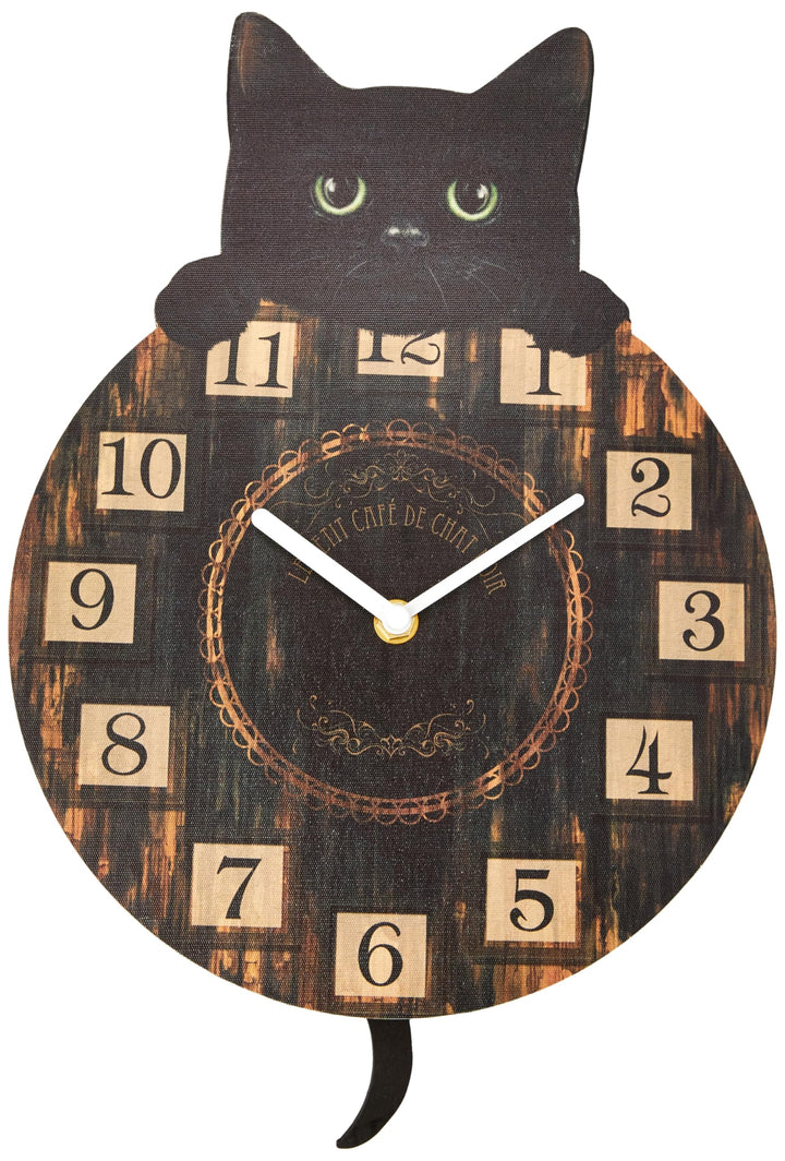 Kitten Tickin Cat Pendulum Clock Tickin 32cm