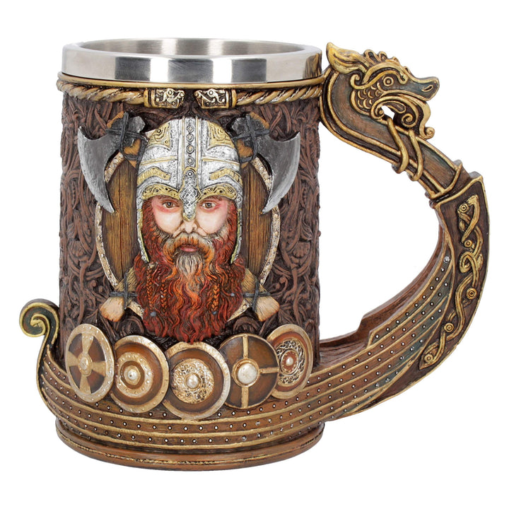 Drakkar Viking Dragon Boat Tankard 15cm