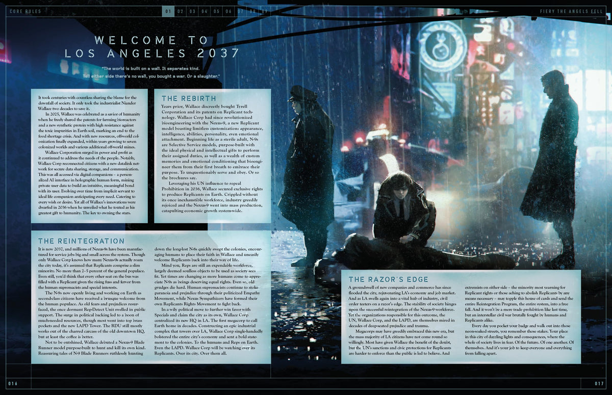 Free League Publishing Blade Runner Roleplaying Game Book for Fantasy Strategy Game, Adults, Family, Teens 16 Years and Up, SciFi RPG, Hardback 6