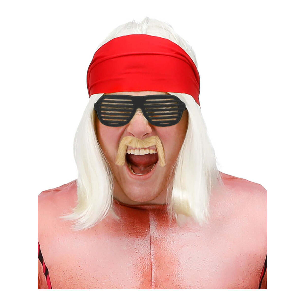 90s Wrestling Star Kit Blonde Hulk Hogan Wig 1
