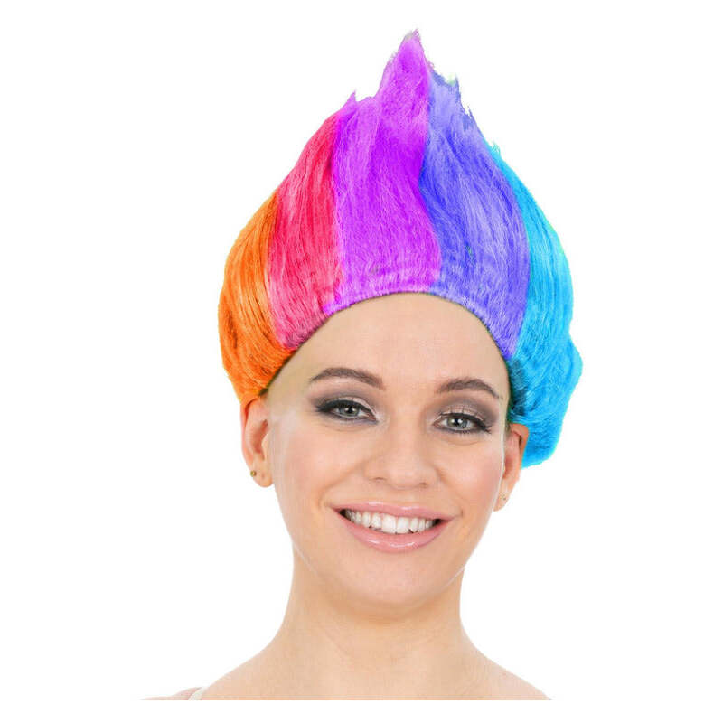 90s Troll Wig Rainbow 1