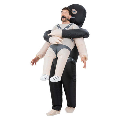Inflatable Gimp Kidnap Costume with Fan 1
