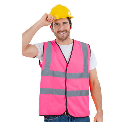 Pink High-Vis Vest Road Crew 1