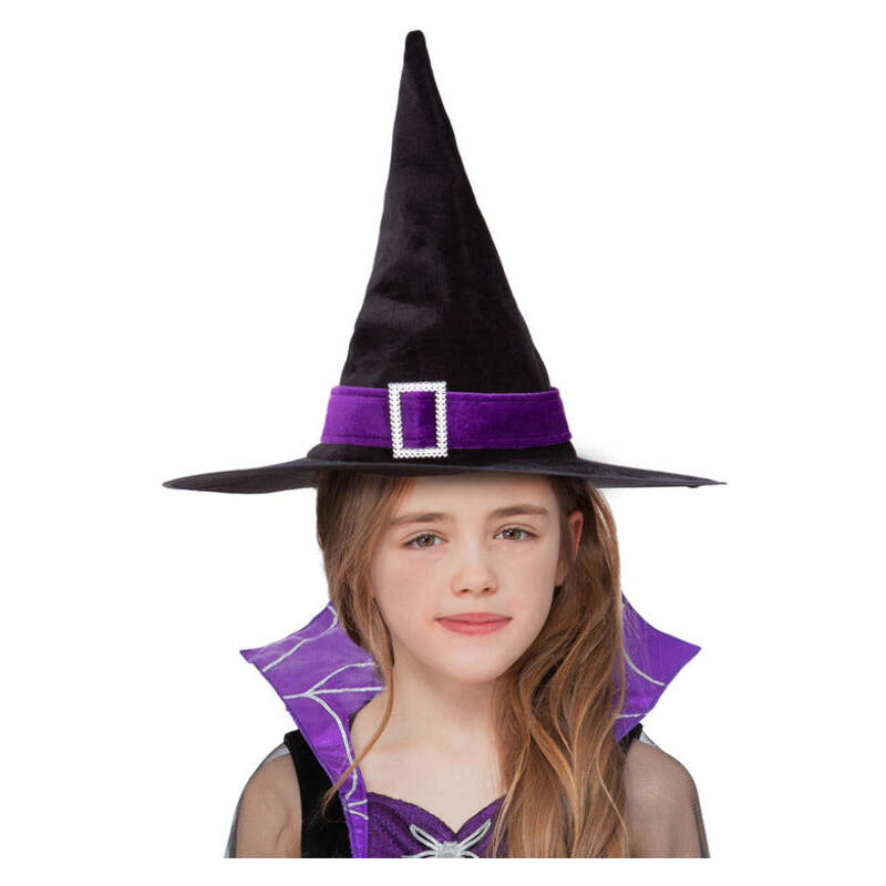 Kids Velour Witch Hat 1