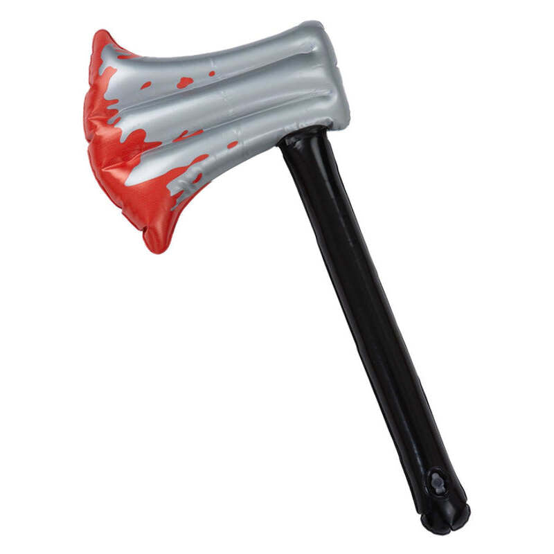 Inflatable Bloody Axe 40cm Halloween Joke Prop 1