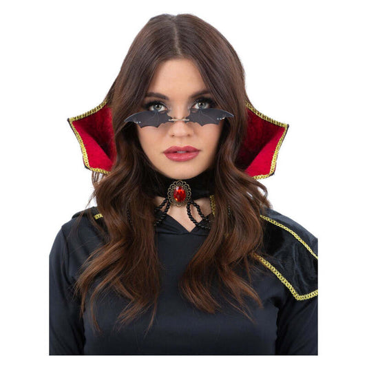 Bat Specs Black Vampire Costume Glasses 1