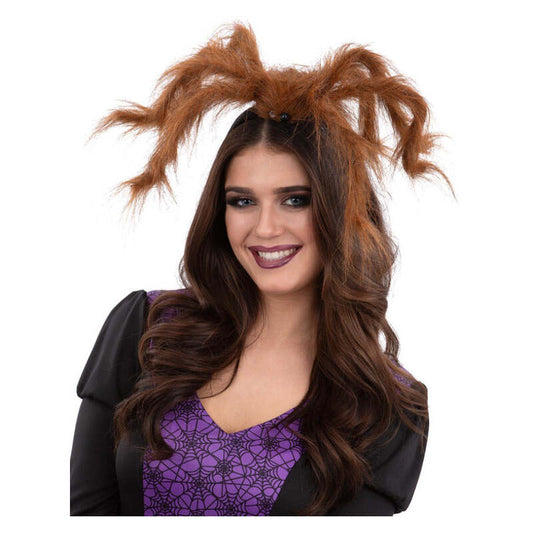 Hairy Tarantula Spider Headband Brown 1