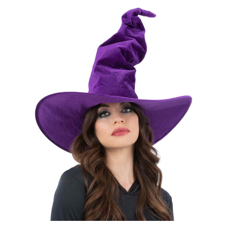 Purple Velour Witch Hat 1