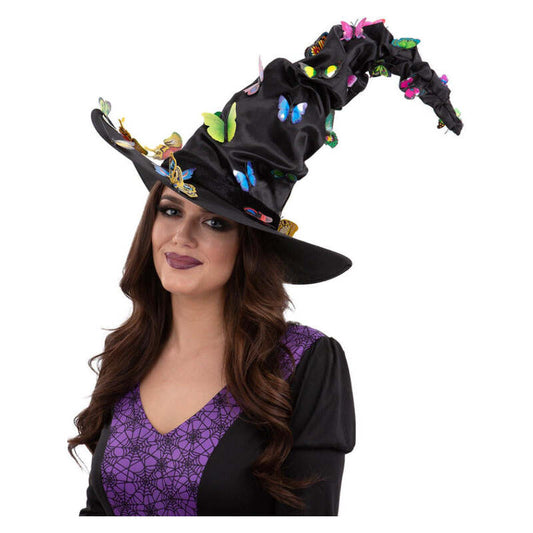 Butterfly Witch Hat Halloween Accessory 1