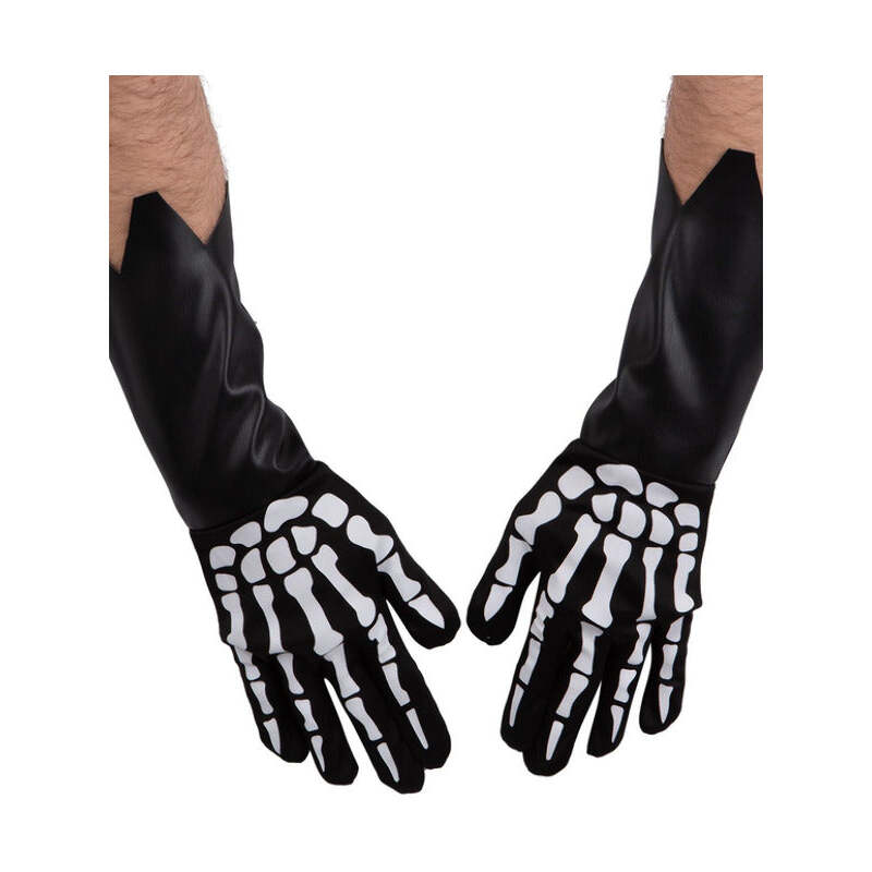 Skeleton Gauntlet Gloves Adult Halloween Accessory 1