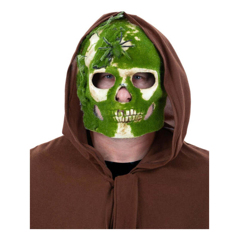 Decaying Moss Skull Mask for Adults 1