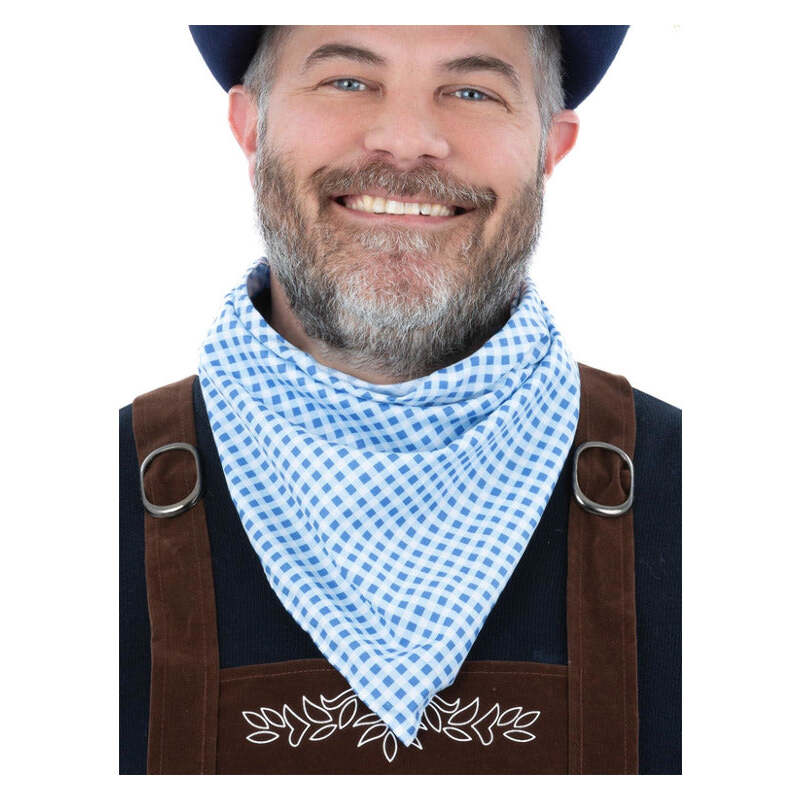 Bavarian Neckerchief Blue Pattern 1