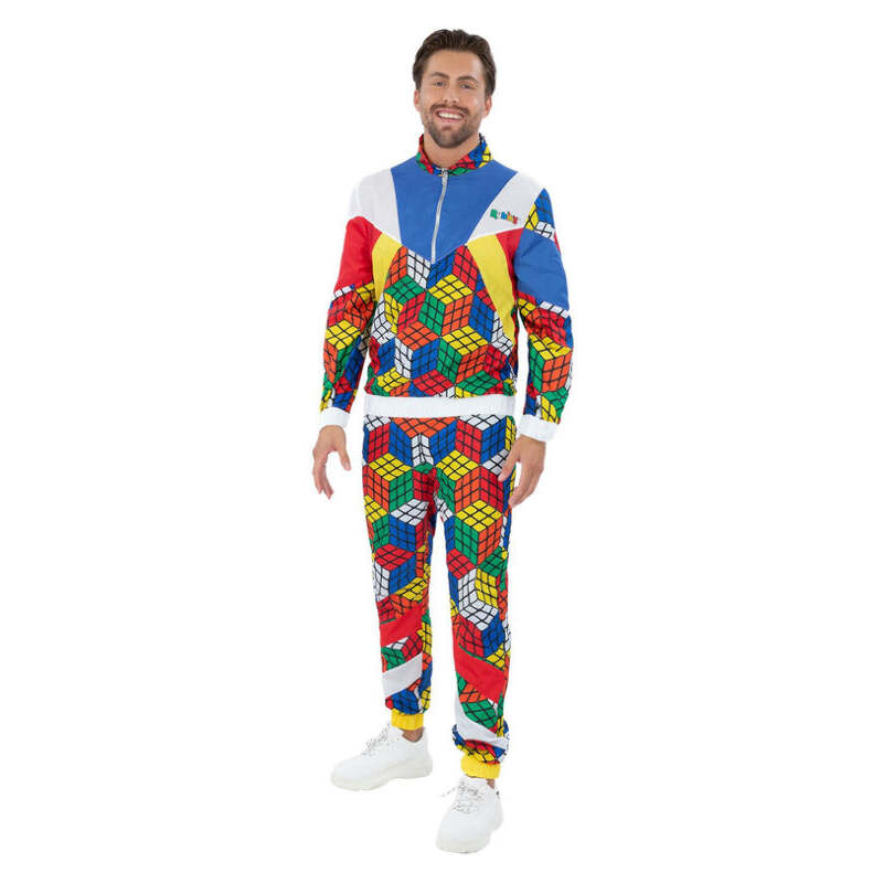 Rubiks Cube Tracksuit Mens Costume 1