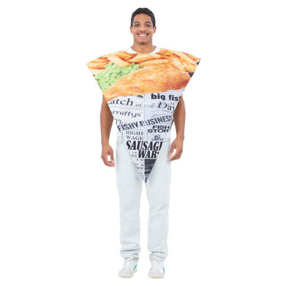 Fish and Chips Costume Poncho 1