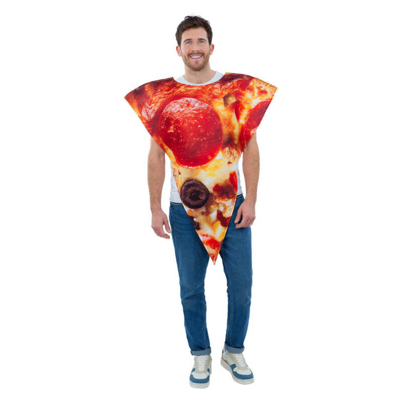 Pizza Slice Costume Poncho 1