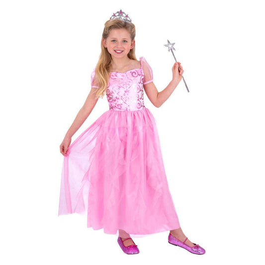 Good Witch Fairy Costume Girls Glinda Pink Dress 1