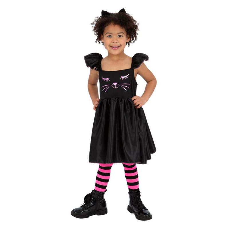 Toddler Cat Dress with Headband 1