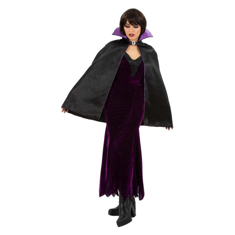 Dark Queen Vampire Cape with Collar 1