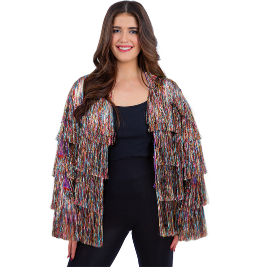 Fever Tinsel Festival Jacket Rainbow Dreams Pride 1