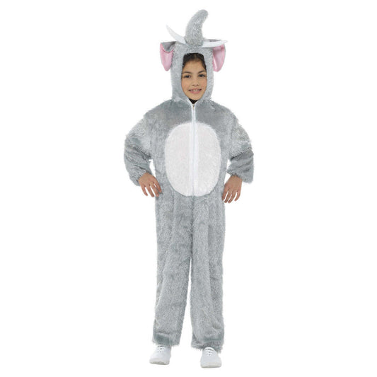 Elephant Costume Kids Grey Jumpsuit with Hood 1