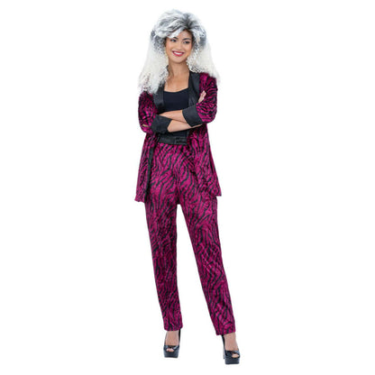 80s Pink Zebra Suit Costume Jacket Trousers 1