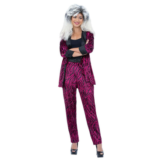 80s Pink Zebra Suit Costume Jacket Trousers 1