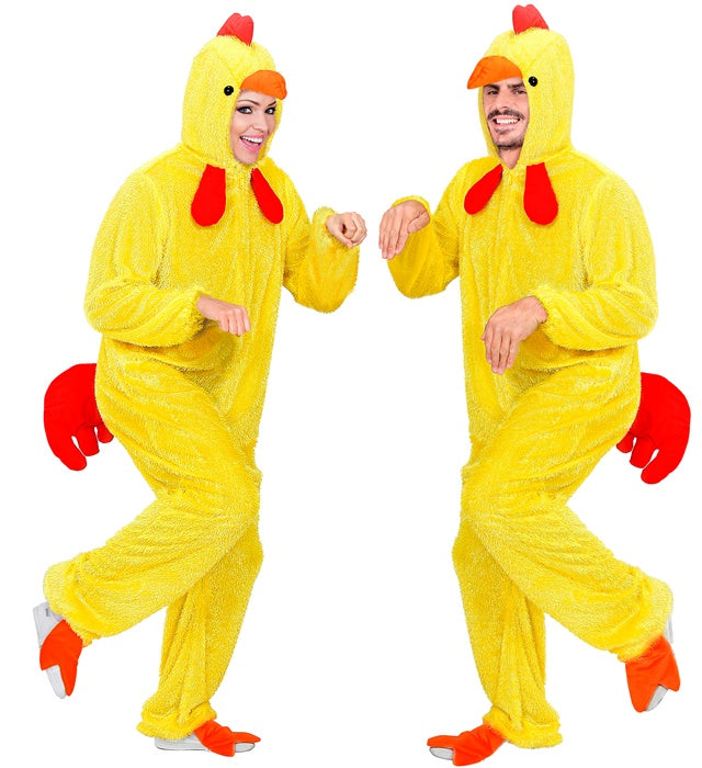 Funny Chick  Hooded Jumpsuit With Mask 