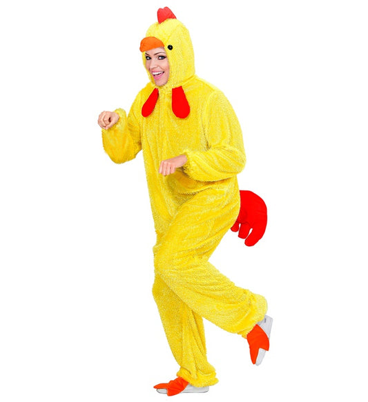 Funny Chick  Hooded Jumpsuit With Mask 