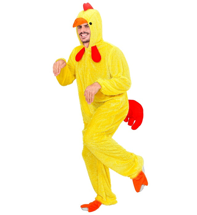 Funny Chick  Hooded Jumpsuit With Mask 