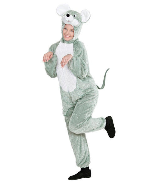Funny Mouse  Hooded Jumpsuit With Mask 