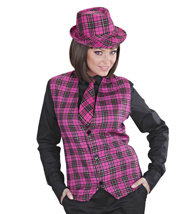 Pink Tartan Vest