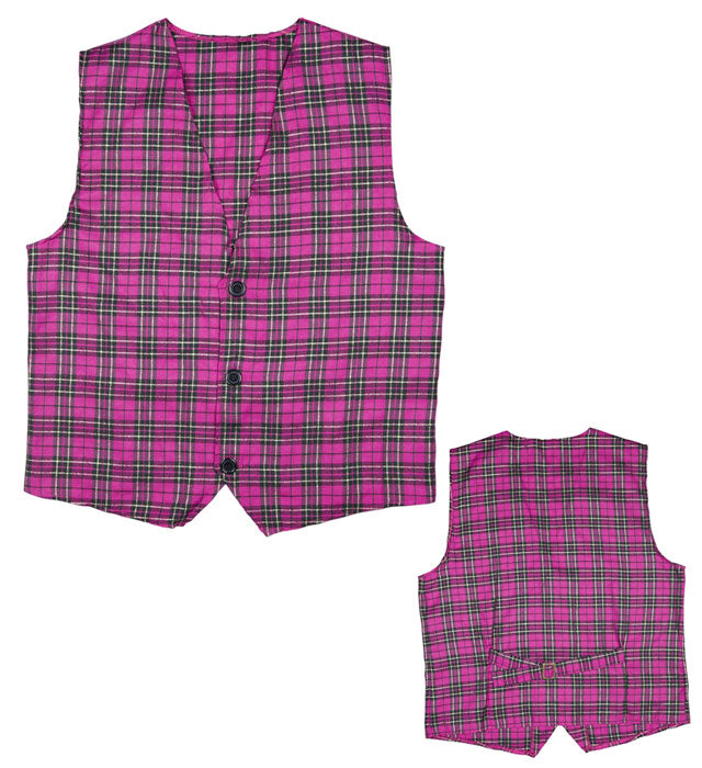 Pink Tartan Vest