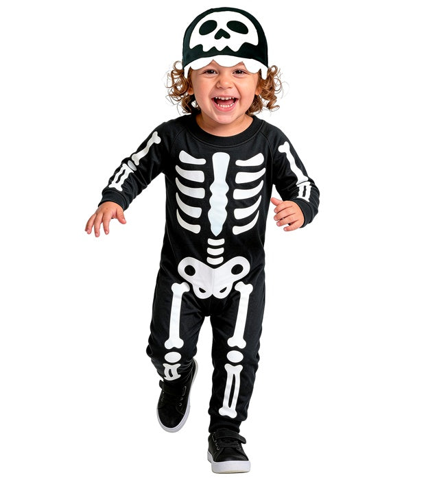 Skeleton  Jumpsuit, Headpiece 