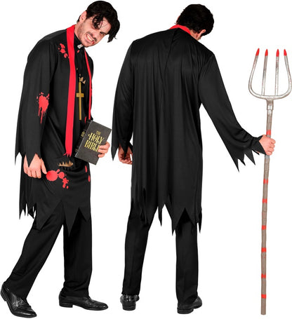 Zombie Priest  Tunic, Scarf, Cross 